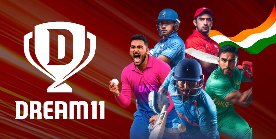 Dream11 fantasy sports app interface banner